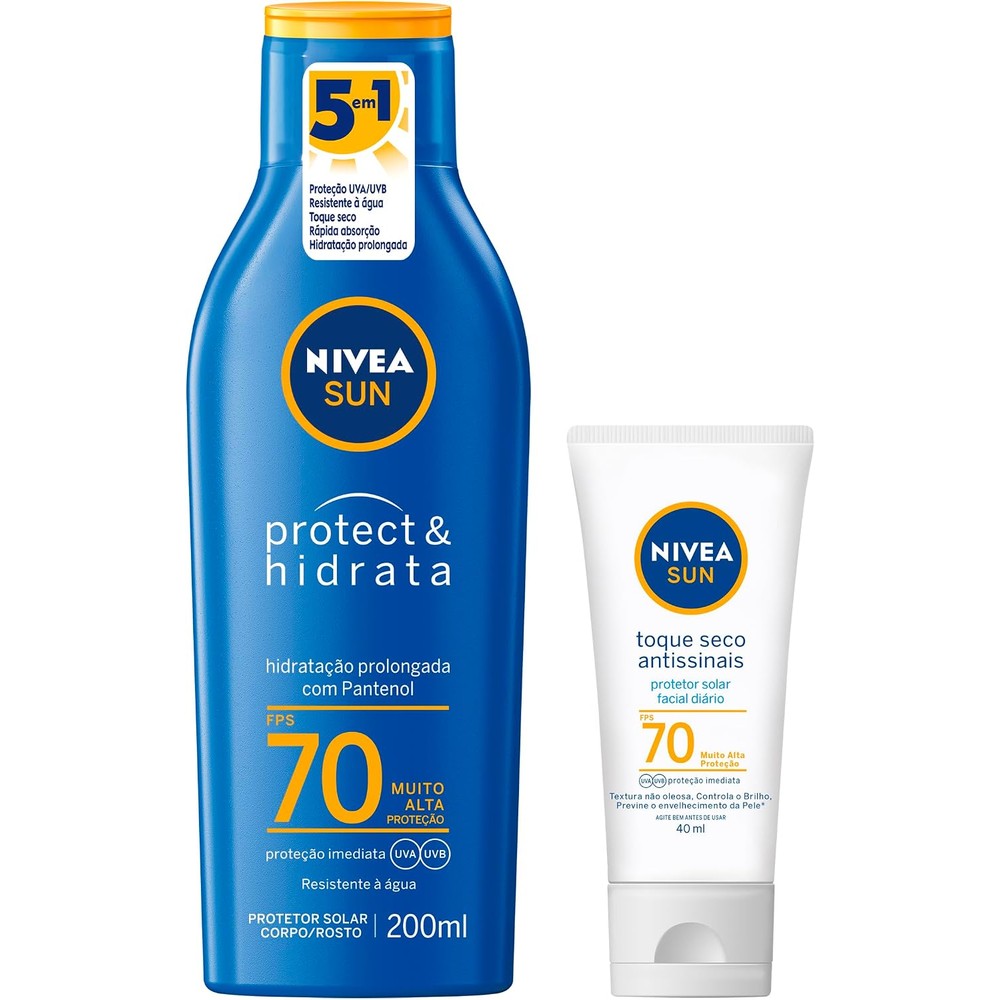 NIVEA Toque Seco Protetor Solar Facial FPS70 40ml