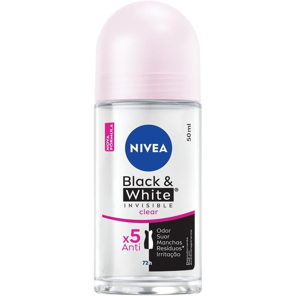 NIVEA Roll On Black & White Invisible Clear 50ml