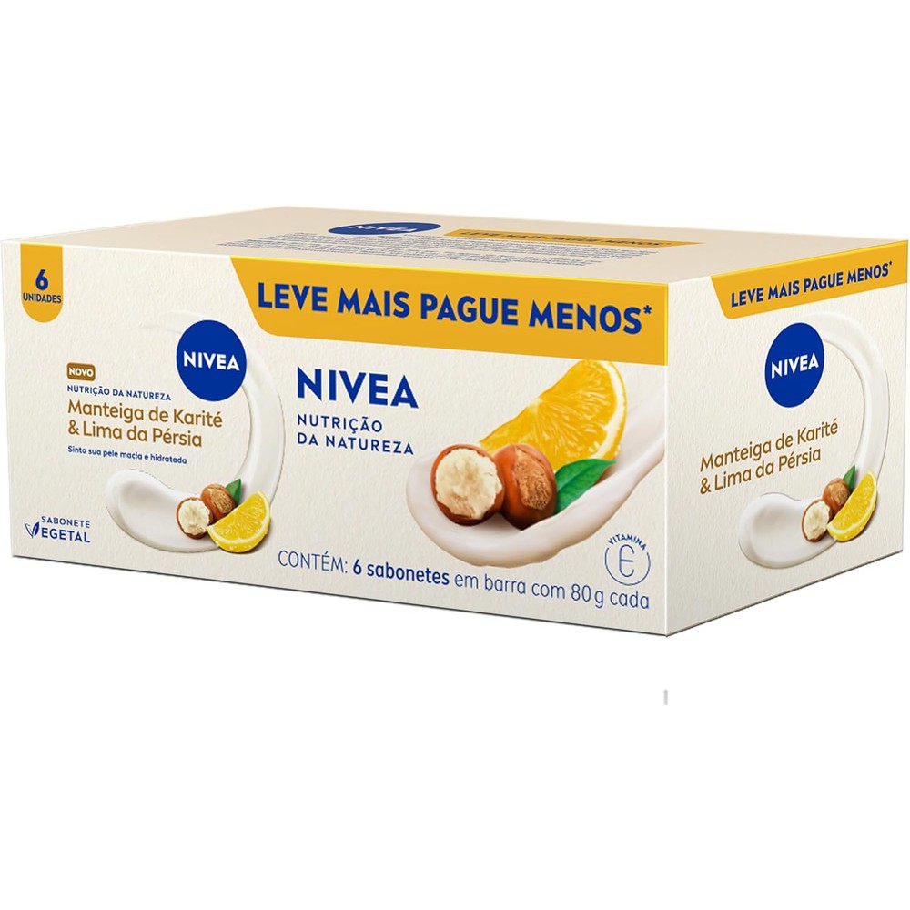 NIVEA Sabonete Vegetal Nutrição da Natureza 80g